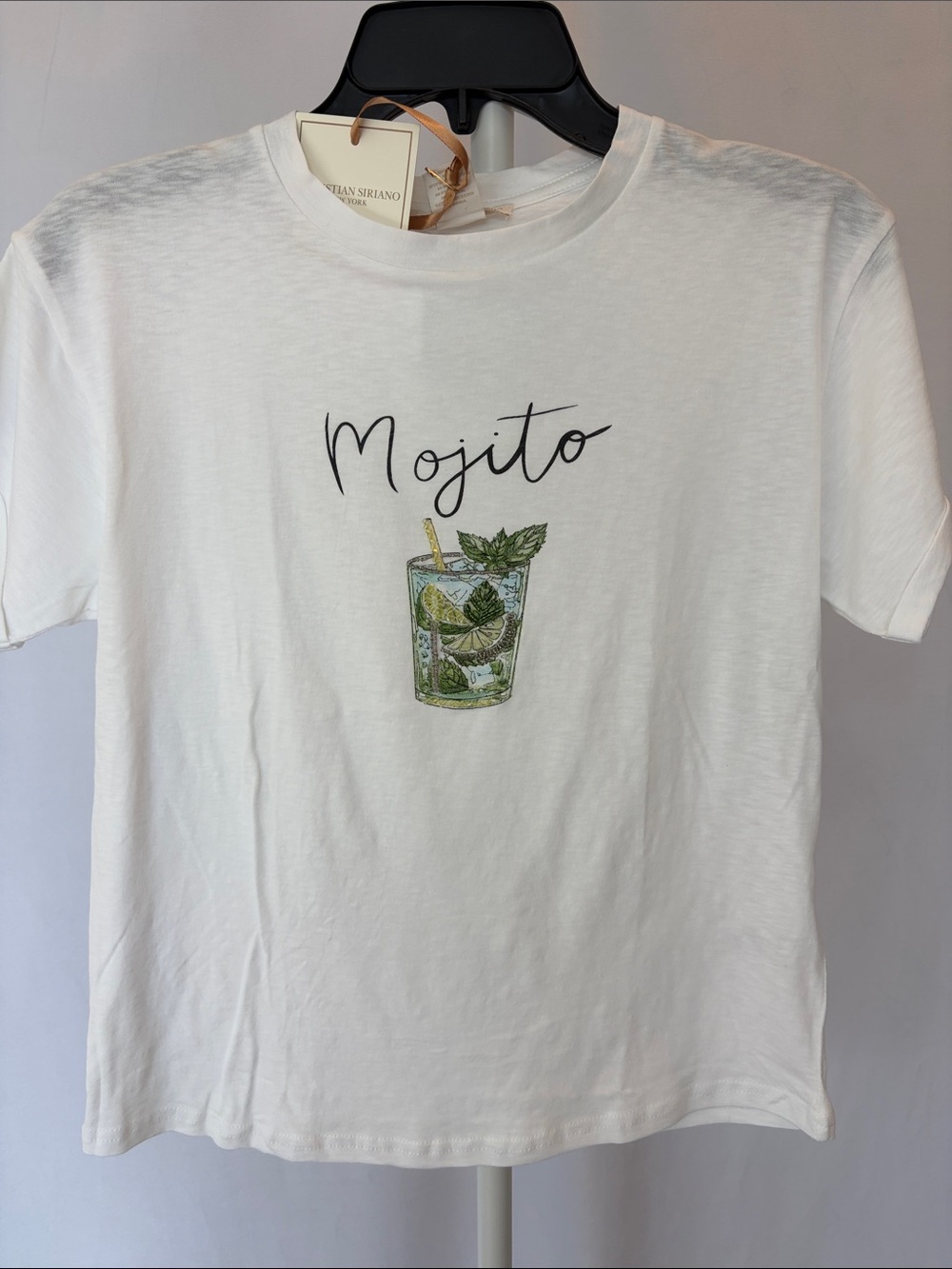 Christian Siriano White Mojito Graphic Tee